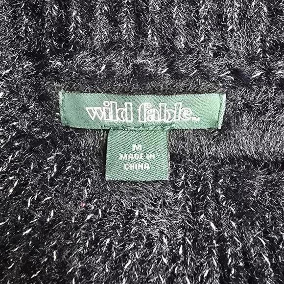 Women's Mock Turtleneck Fuzzy Boxy Pullover Sweater | Wild Fable | Medium - Picture 6 of 8